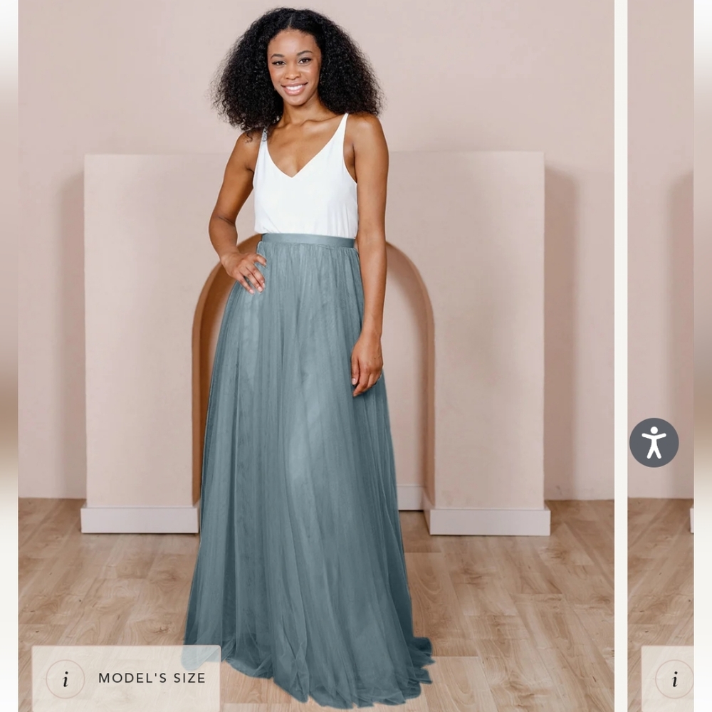 Tulle maxi skirt